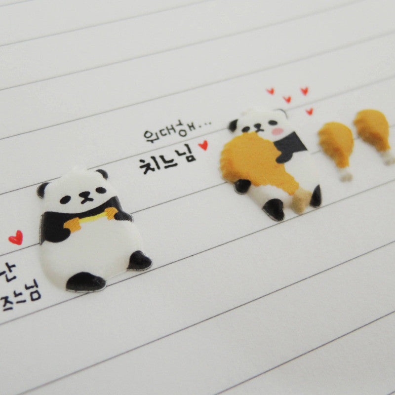 Stickerbogen - Panda