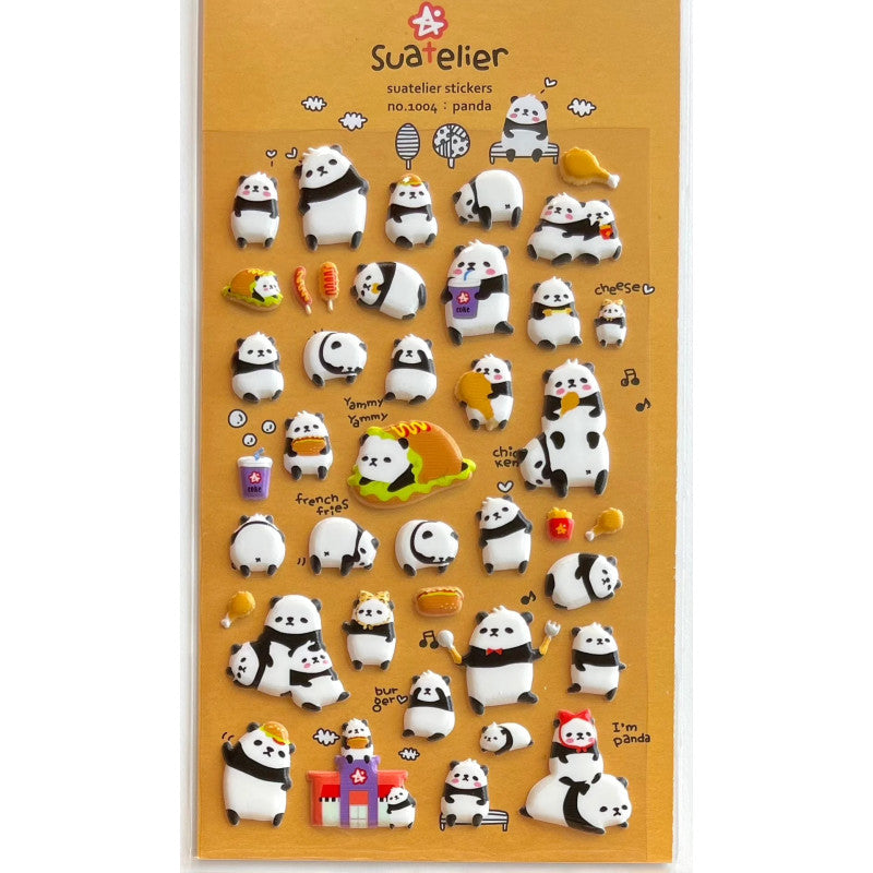 Stickerbogen - Panda