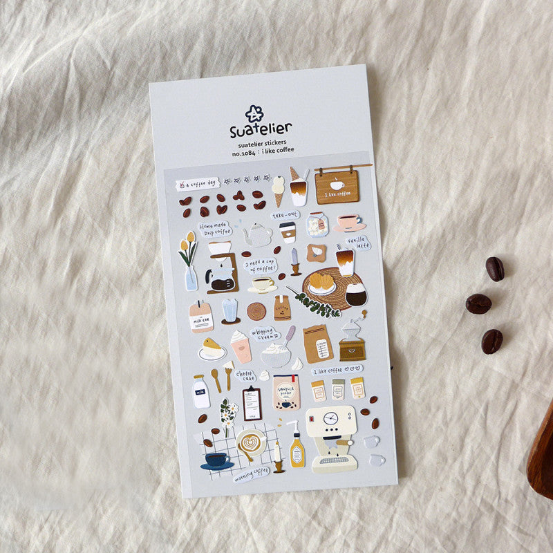 Stickerbogen - Coffee