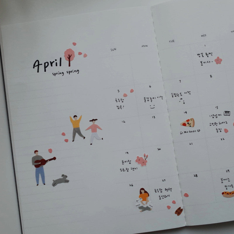 Stickerbogen - Spring