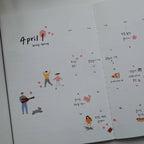 Stickerbogen - Spring