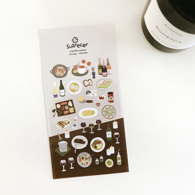 Stickerbogen - Wine Bar