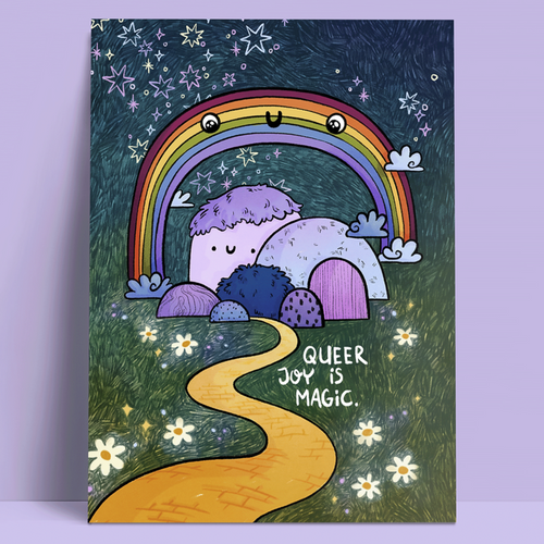 Postkarte - Queer Joy Is Magic