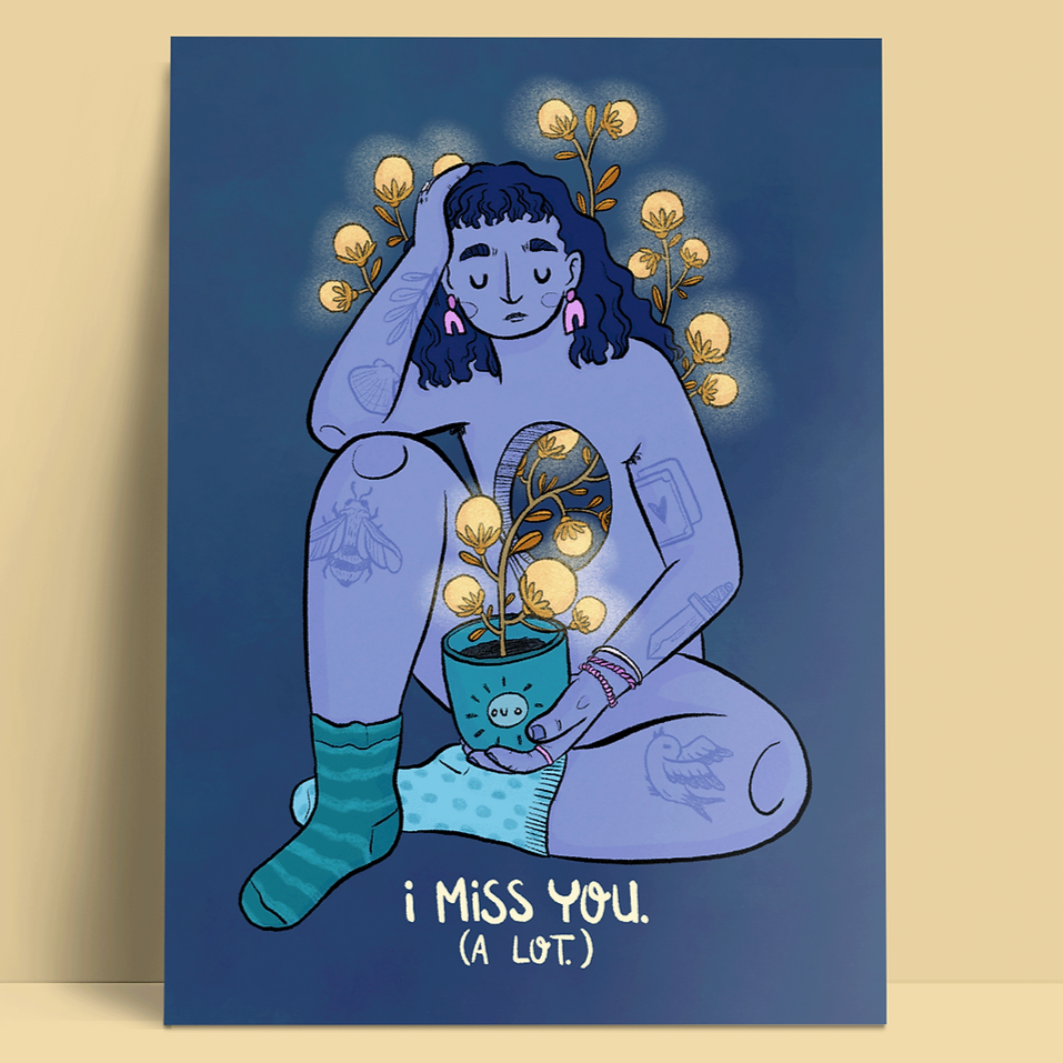 Postkarte - I Miss You