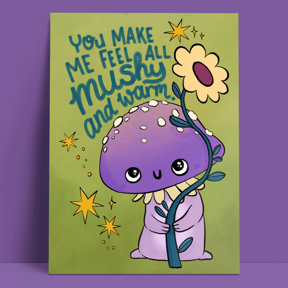 Postkarte - Mushy and Warm