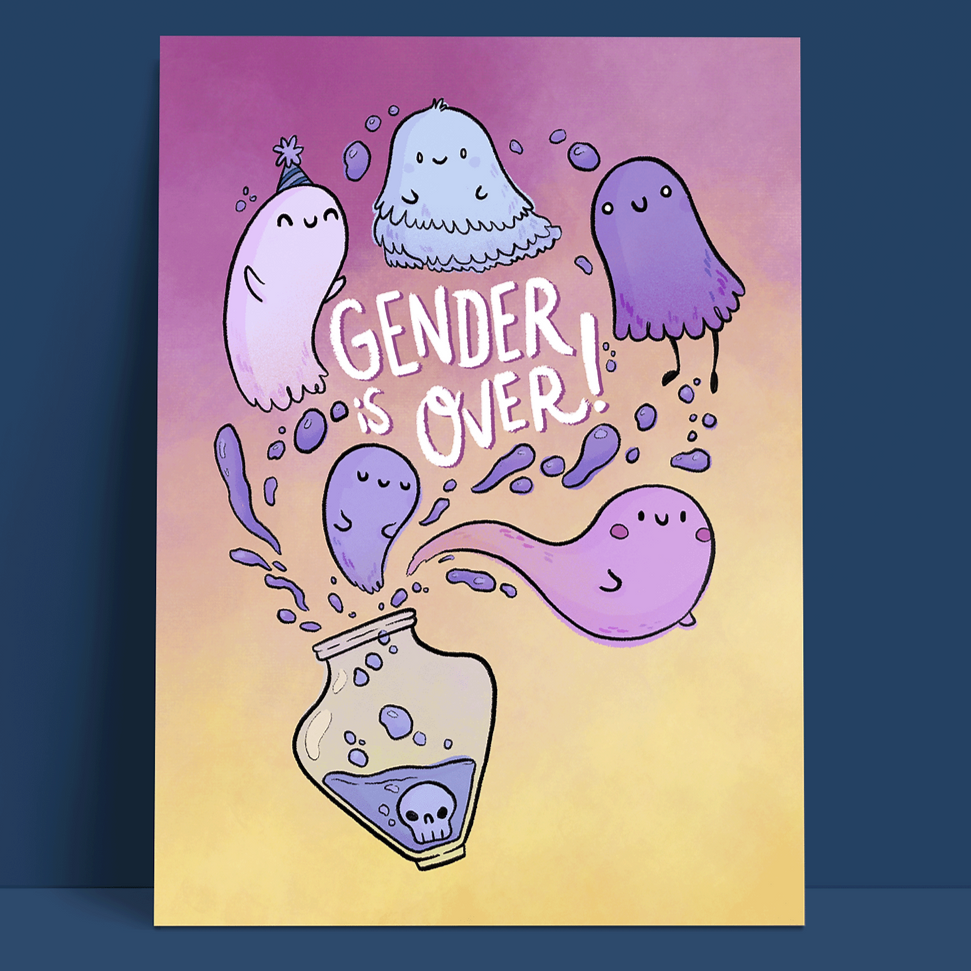 Postkarte - Gender Is Over