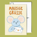Postkarte - Mausige Grüsse