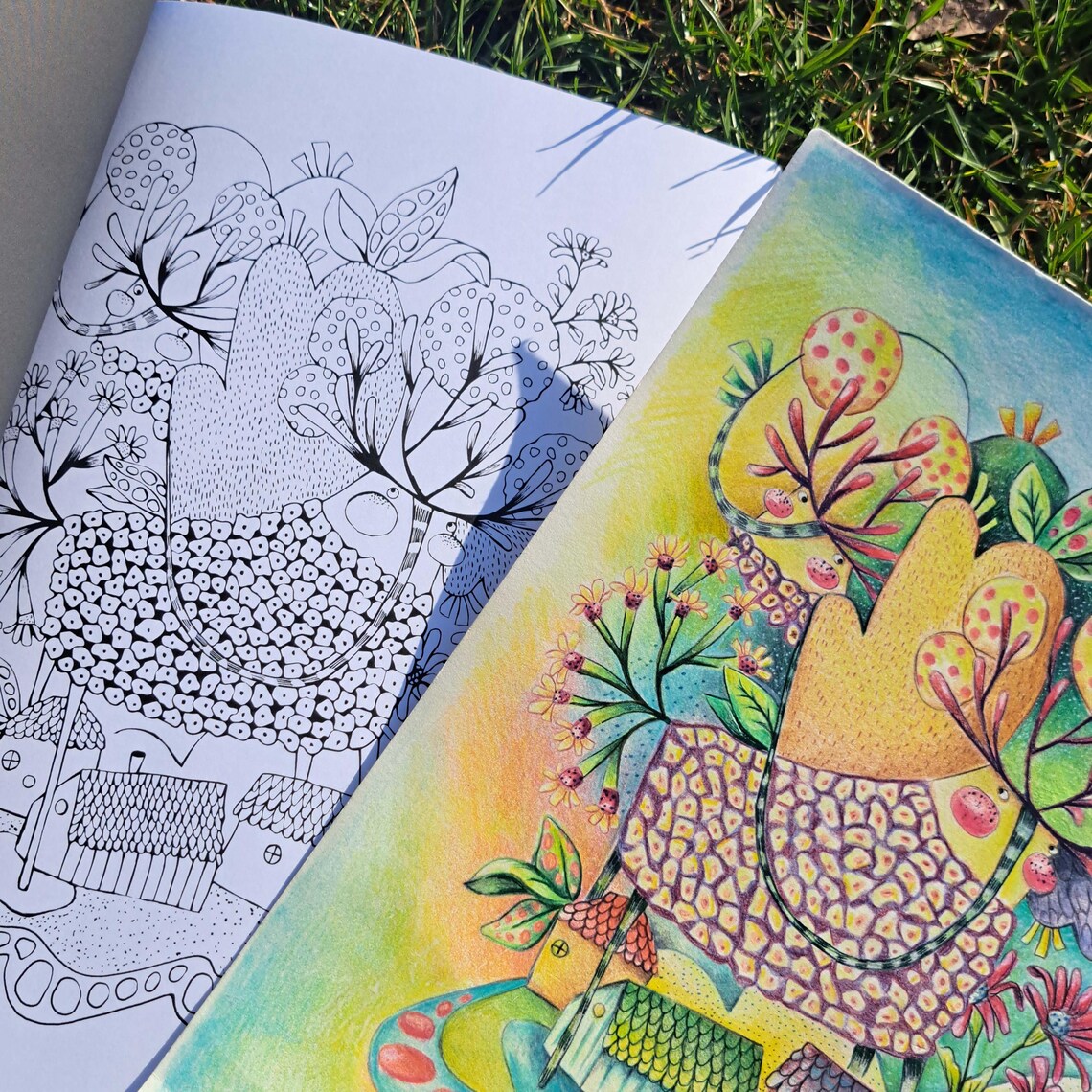 Ausmalbuch - Magisches Malbuch der Frühlingswesen