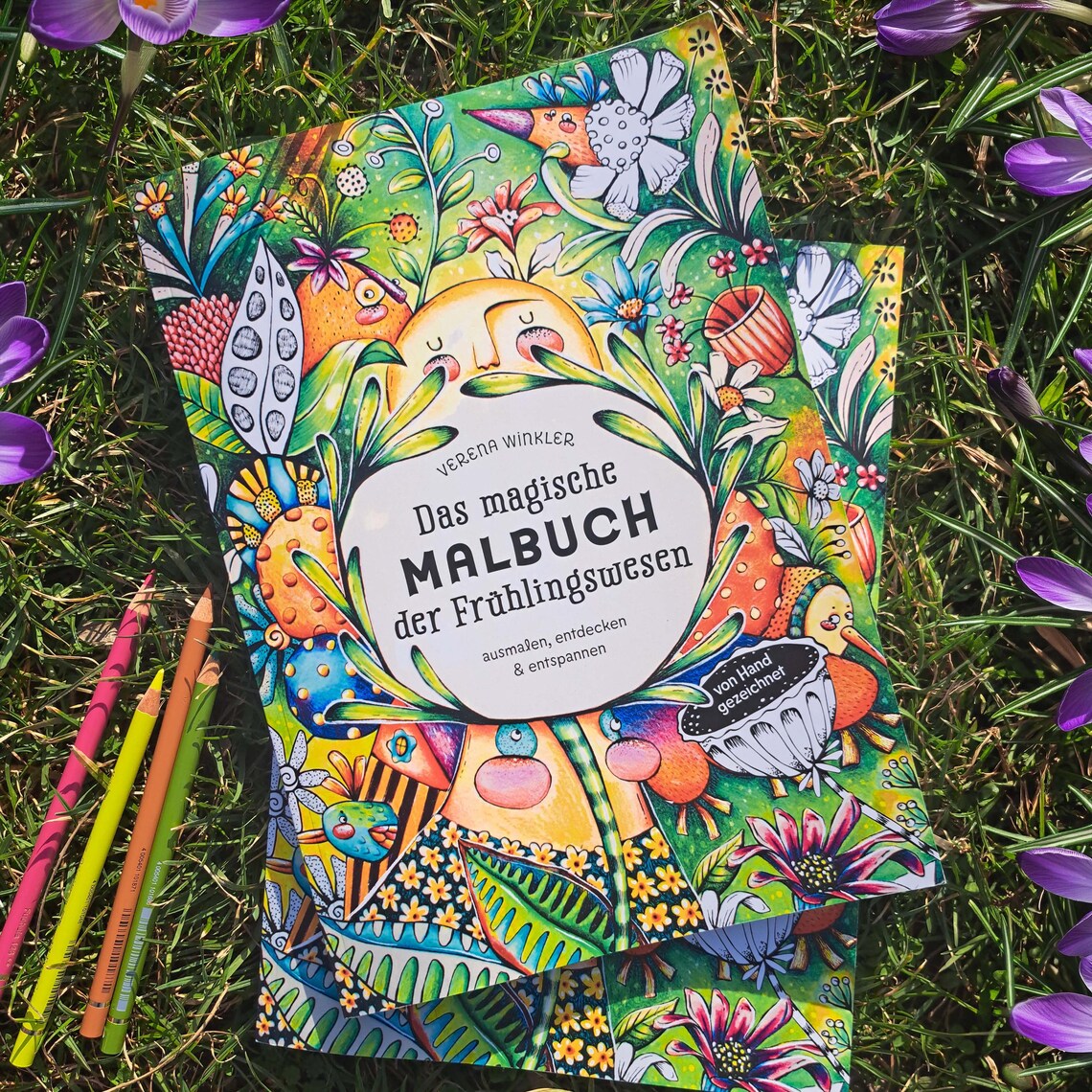 Ausmalbuch - Magisches Malbuch der Frühlingswesen