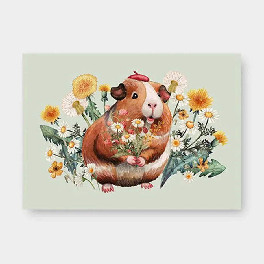 Postkarte - Meerschweinchen