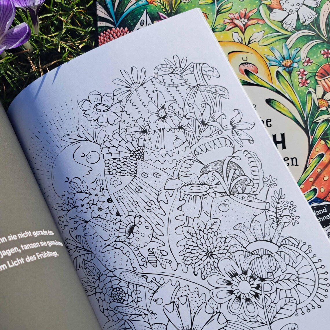 Ausmalbuch - Magisches Malbuch der Frühlingswesen