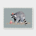 Postkarte - Waschbär Geburtstag