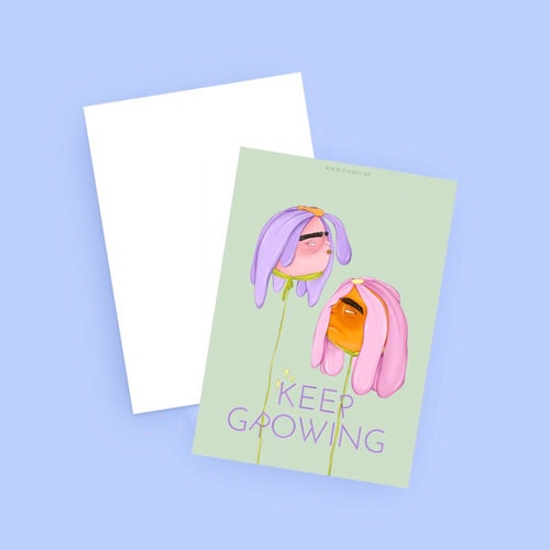 Postkarte - Keep Growing