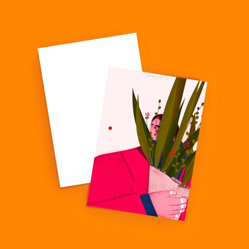 Postkarte - Flowers for Myself