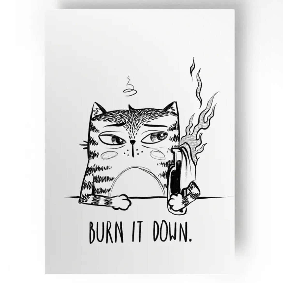 Postkarte - Burn It Down
