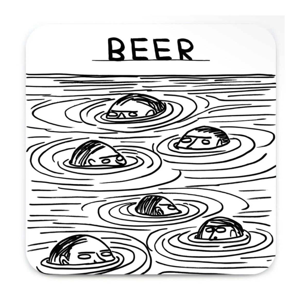 Untersetzer - Beer Heads