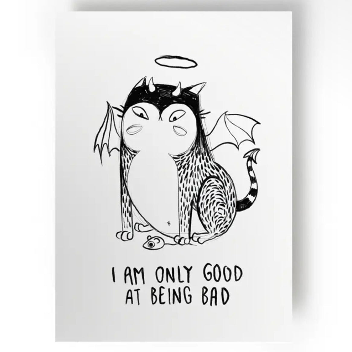 Postkarte - Good At Being Bad