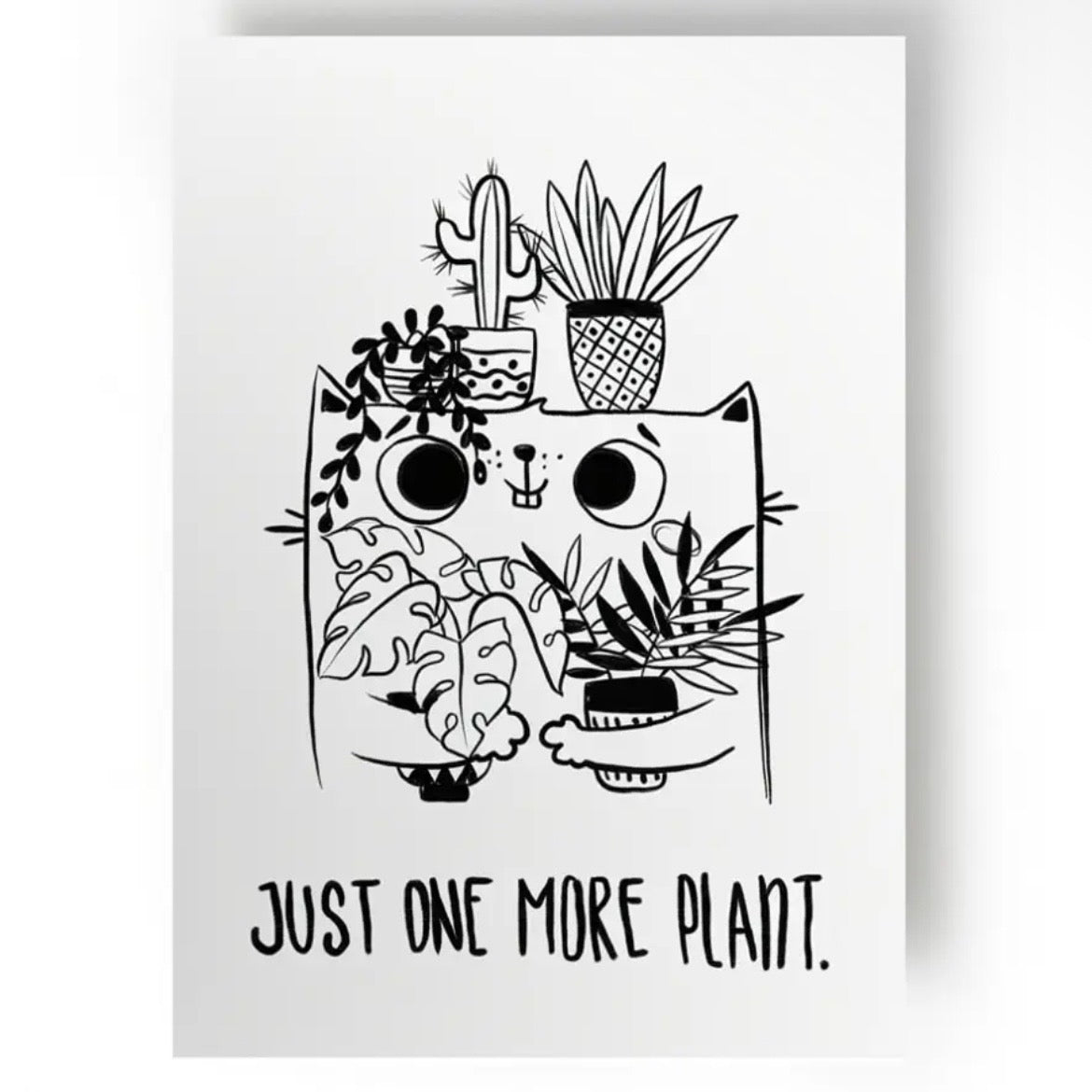 Postkarte - Just One More Plant.