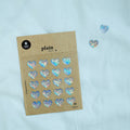 Stickerbogen - Silver Hearts