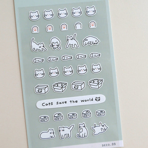 Stickerbogen - Cats (mini)