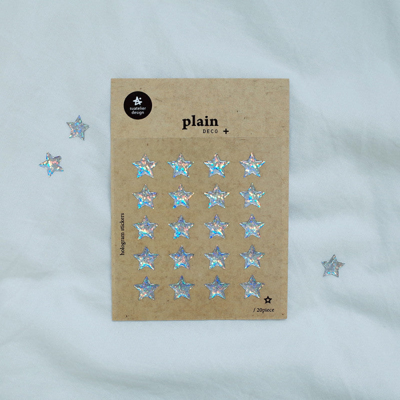 Stickerbogen - Silver Stars