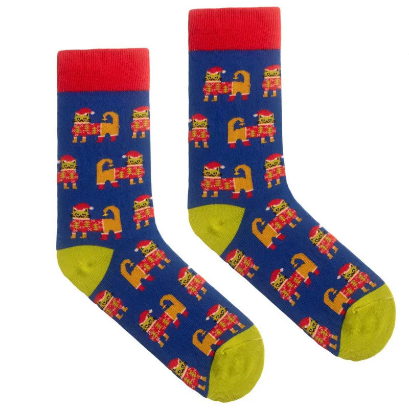 Socken - Festliche Katzen