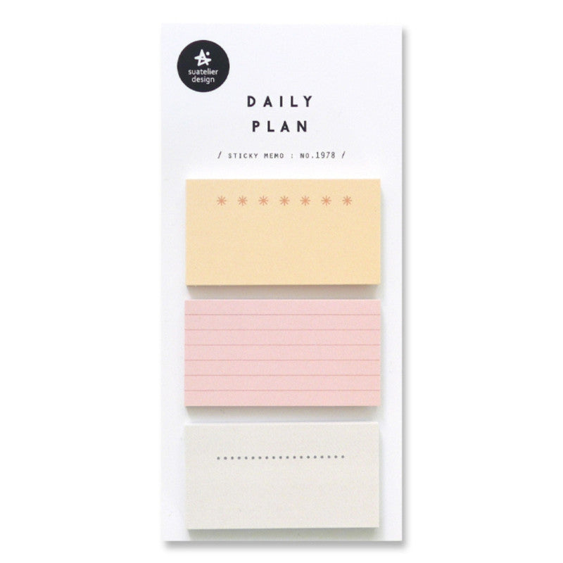Haftnotizzettel - 3er Set Pastels
