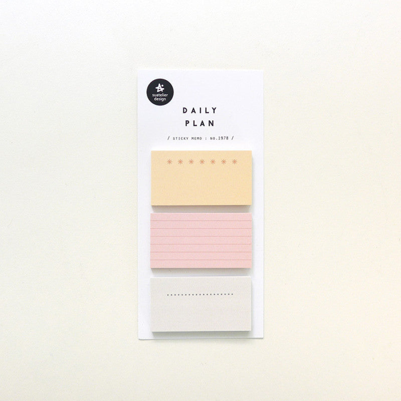 Haftnotizzettel - 3er Set Pastels