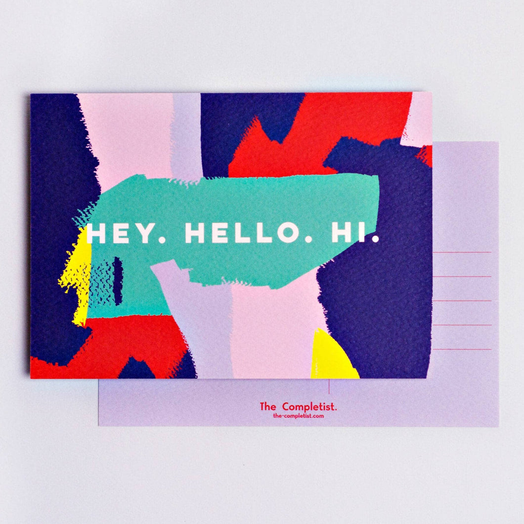 Postcard - Hey Colorblock
