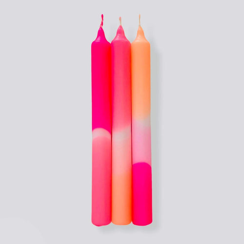 Dip Dye Candles - Flamingo Dreams