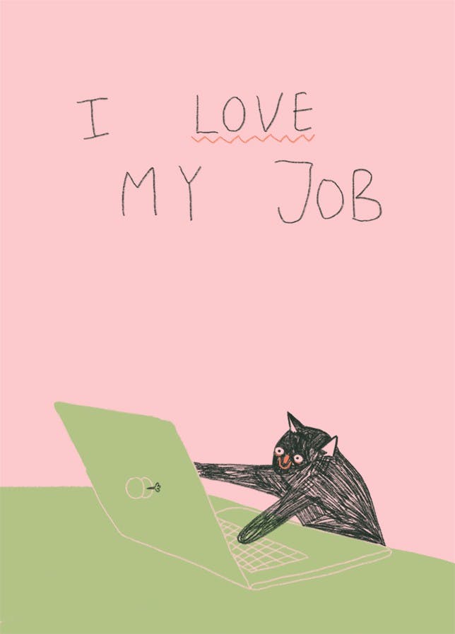 Postkarte - I Love My Job