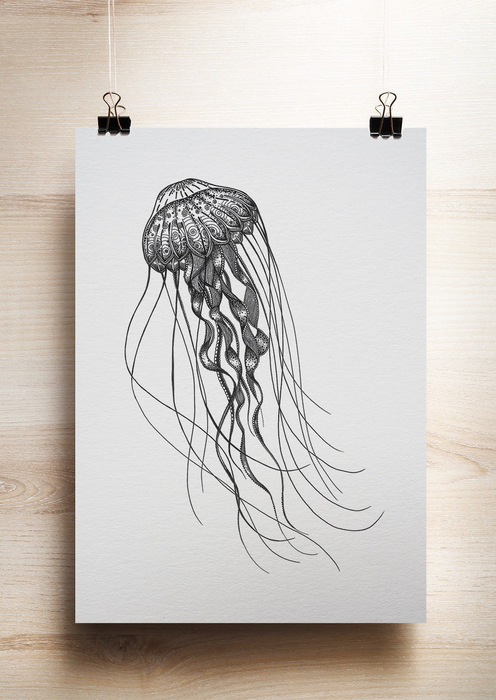 Postkarte - Tiefseequalle