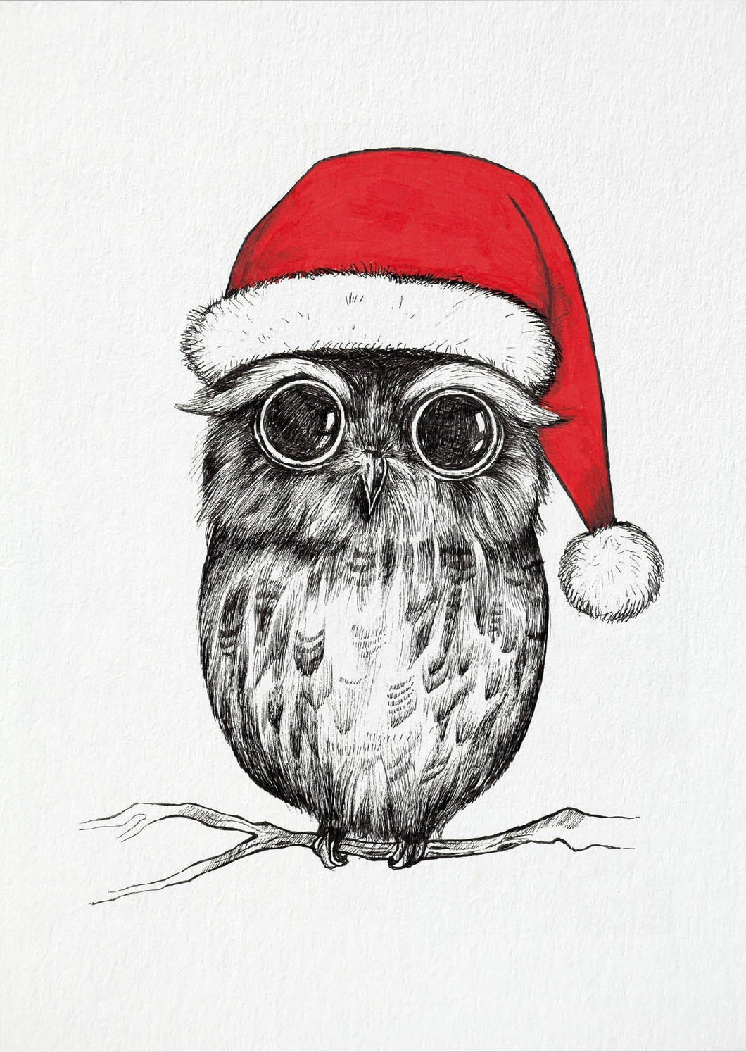 Postkarte - Christmas Owl