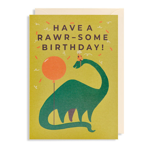 Grußkarte - Rawr-Some Birthday