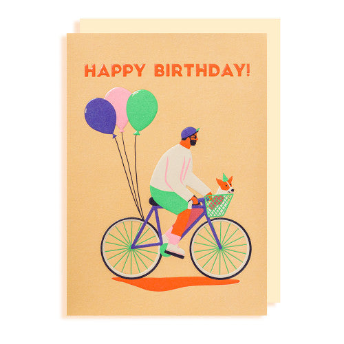 Grußkarte - Happy Birthday Bicycle