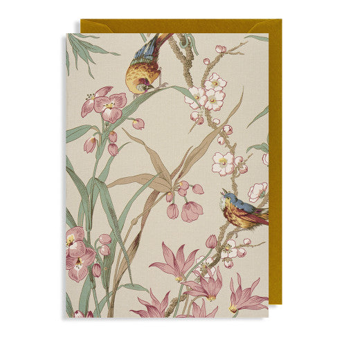 Grußkarte - Birds and Blossoms