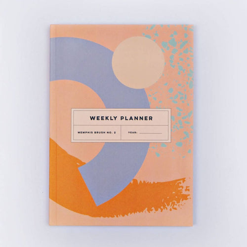 Flatlay Weekly Planner A5 - 'Memphis Brush'