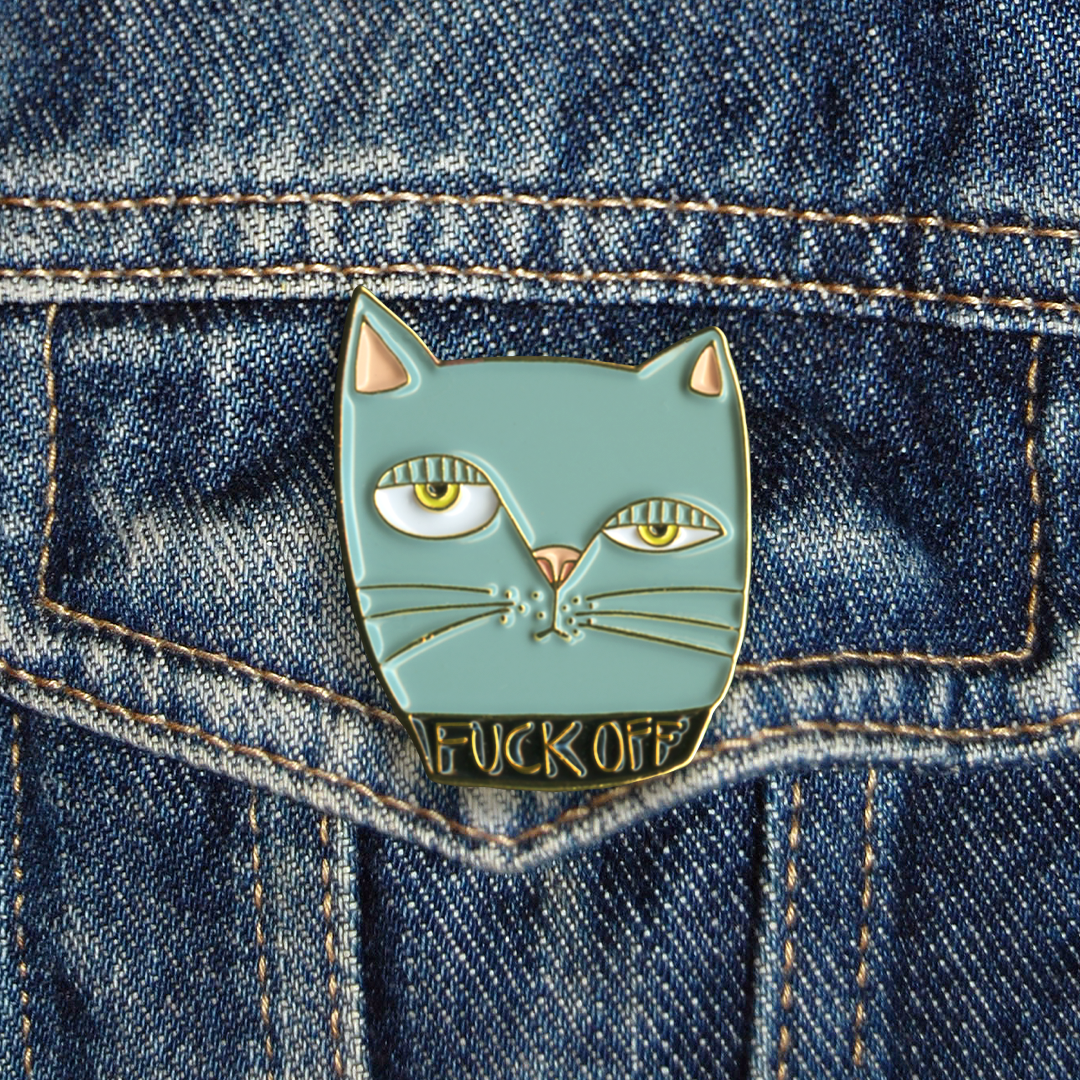 Pin - Fuck Off Cat