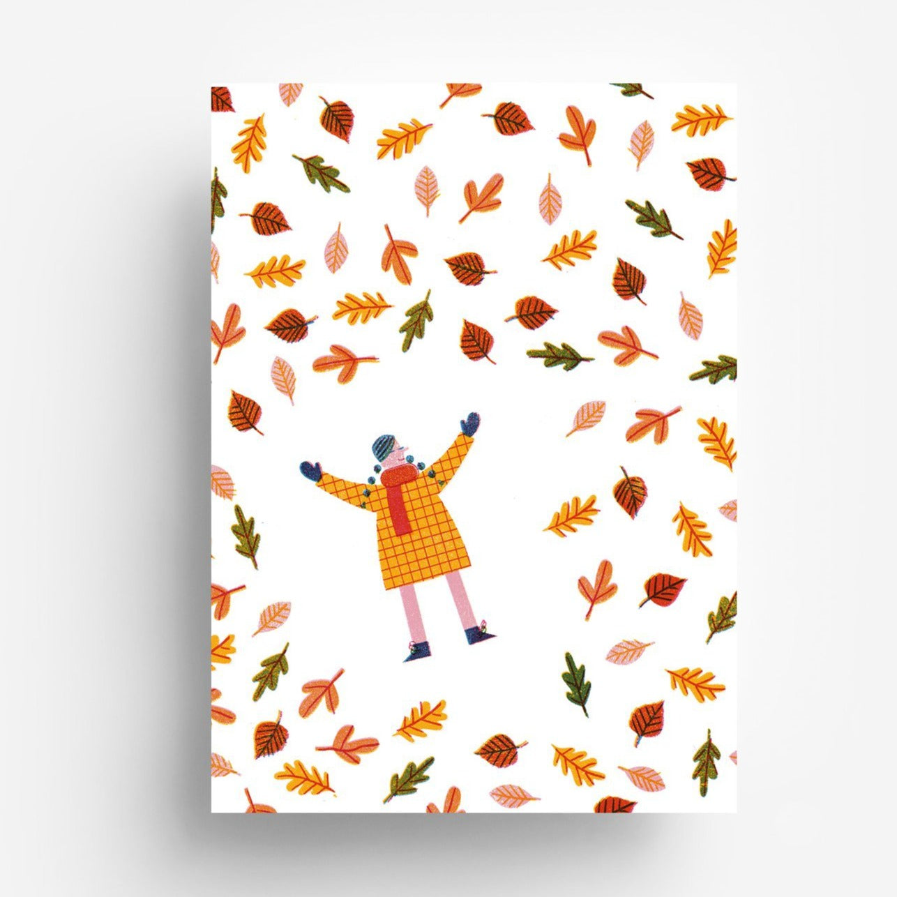 Postkarte - Herbstlaub