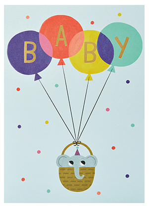 Grußkarte - Baby