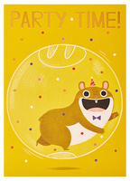 Grußkarte - Party Time