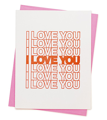 Grußkarte - I Love You