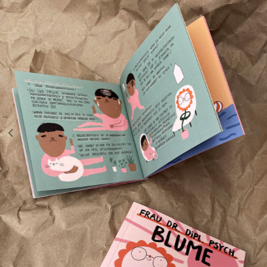 Frau Dr. Dipl. Psych. Blume Comic