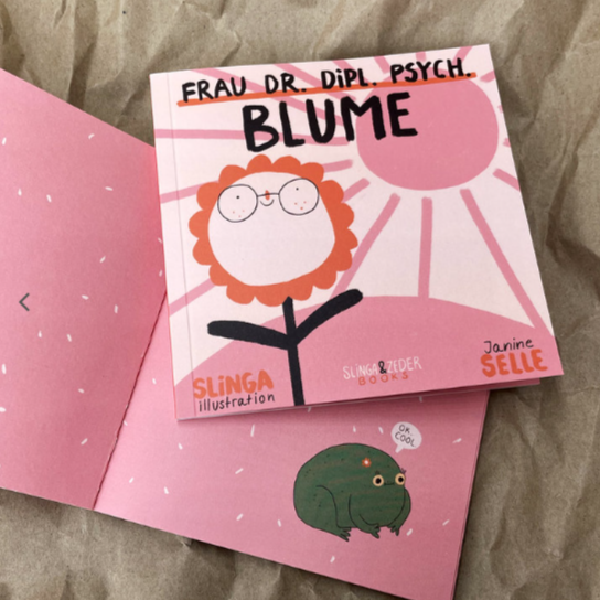 Frau Dr. Dipl. Psych. Blume Comic