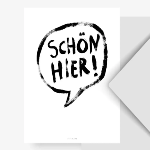 Postcard - Schön Hier!