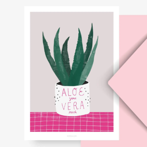 Postkarte - Aloe Vera