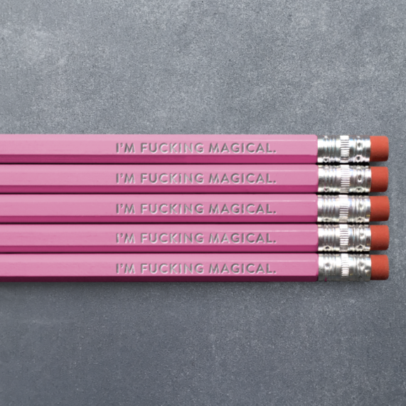 Bleistift mit Folienprägung