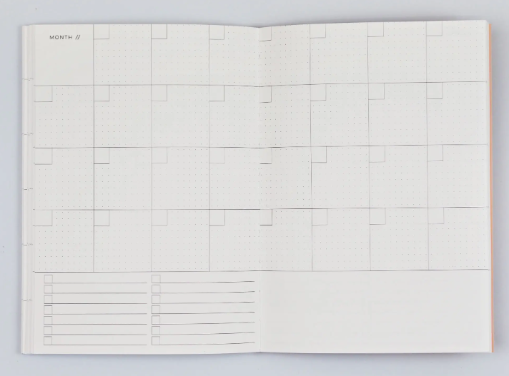 Wochenplaner undatiert A5 - 'Giant Brush'