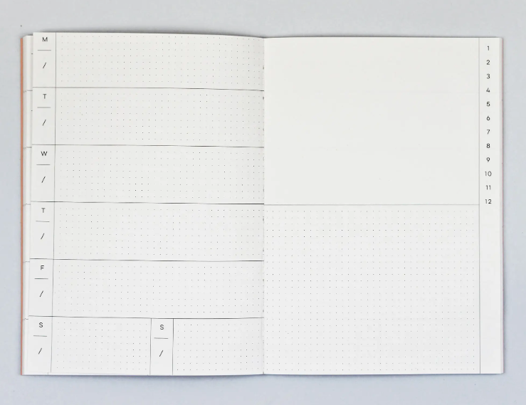 Wochenplaner undatiert A5 - 'Giant Brush'