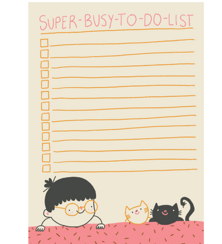 Slinga Notizblock - Super Busy To Do List